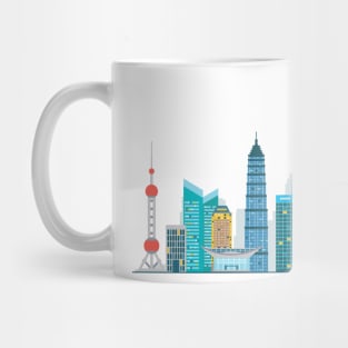 Shanghai skyline Mug